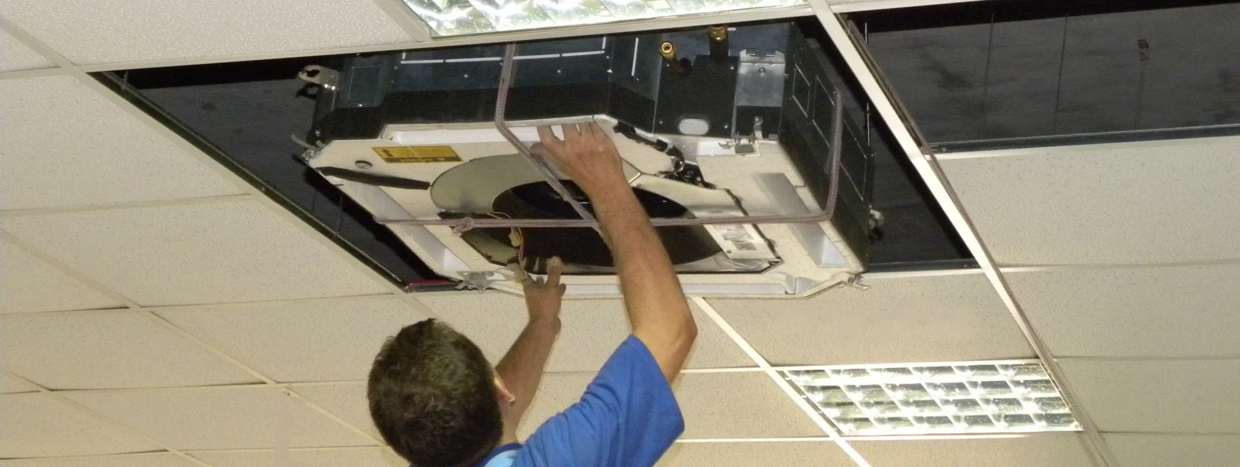 Монтаж кассетного кондиционера