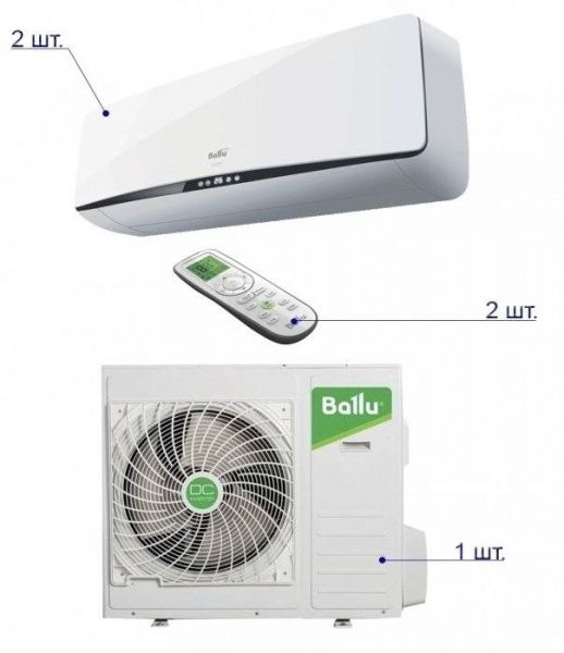 Ballu B2OI-FM 16H N1/BSEI-07H N1*2шт / Кондиционеры