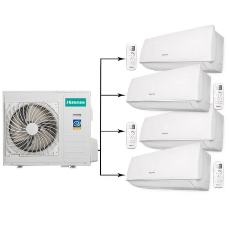 Hisense AMW4-36U4SAC/AMS-09UR4SVEDB65*4шт / Кондиционеры