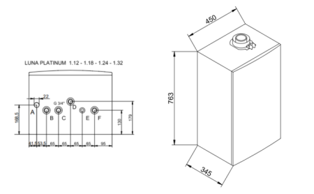 Baxi LUNA PLATINUM+ 1.24 GA