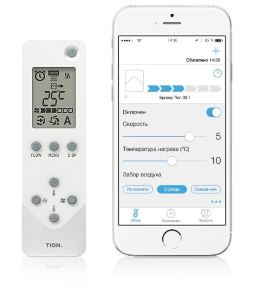 Бризер Tion 3S Plus / Вентиляция