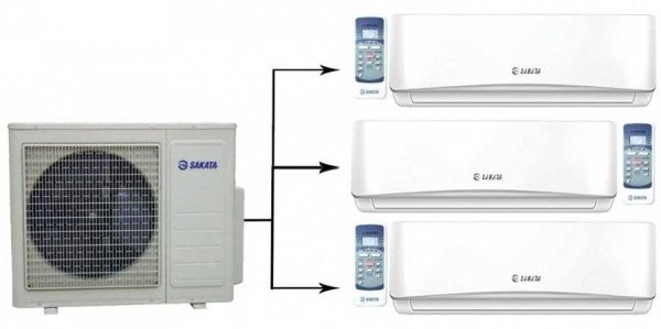 Sakata SOM-3Z80B/SIMW-25CZ*3шт / Кондиционеры