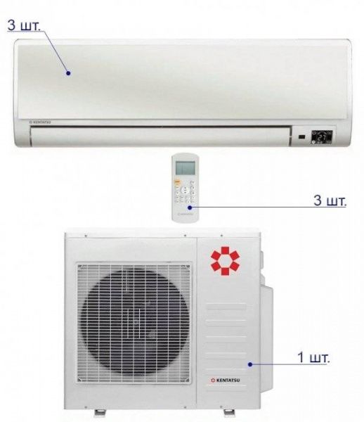 Kentatsu K3MRE80HZAN1/KMGBA25HZAN1*3шт / Кондиционеры