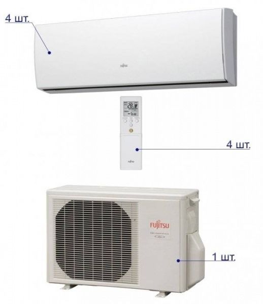 Fujitsu AOYG30LAT4/ASYG07LUCA*4шт / Кондиционеры