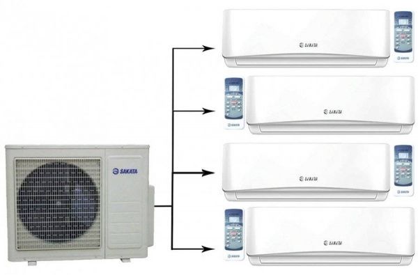 Sakata SOM-4Z80B/SIMW-25CZ*4шт / Кондиционеры