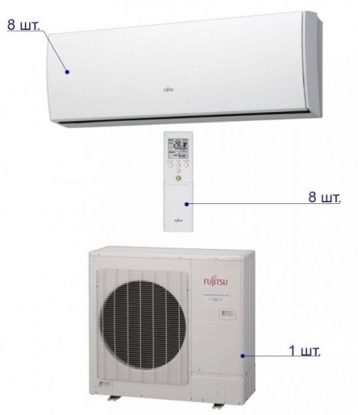 Fujitsu AOYG45LBT8/ASYG07LUCA*8шт / Кондиционеры